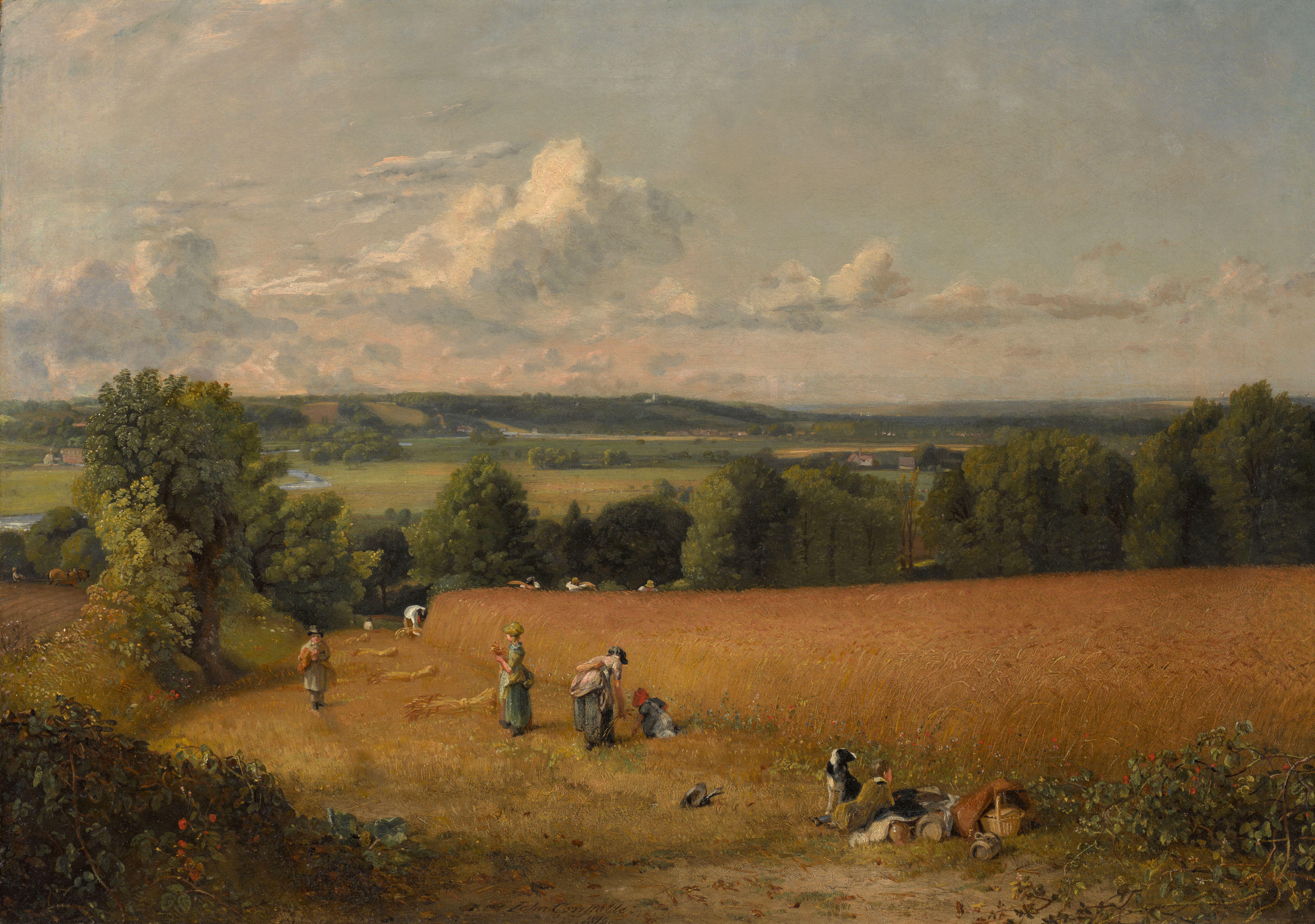 'The Wheat Field', John Constable