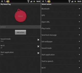 Sony Xperia S smart tags