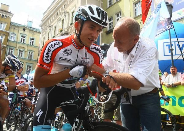 Michal Kwiatkowski (Omega Pharma-Quickstep) wore the points jersey on stage 2