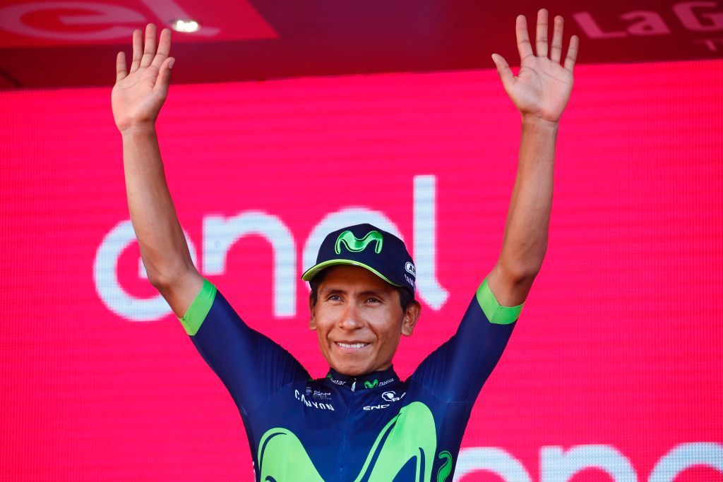 Nairo Quintana finishes as runner-up in the 2017 Giro d'Italia.