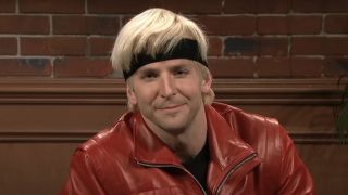 Bradley Cooper as Johnny Lawrence from The Karate Kid on SNL