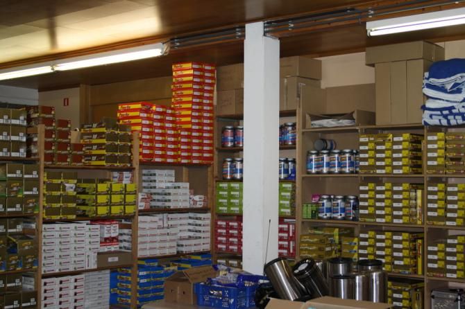 The team's nutrition is of major importance and the service course provides a constant supply