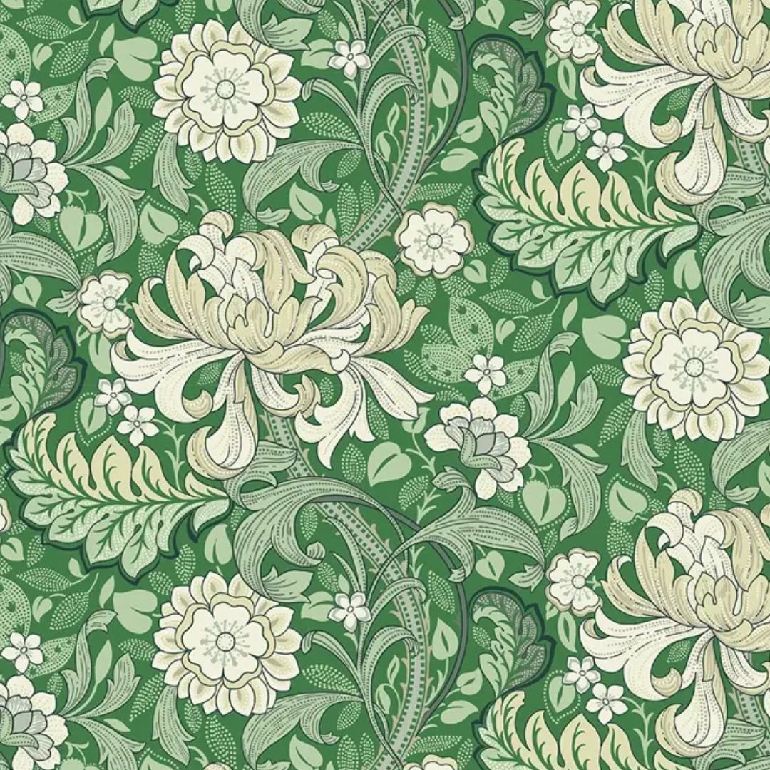 A floral wallpaper