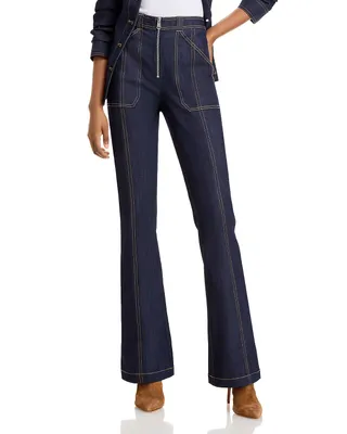 Val High Rise Flare Leg Denim Pants