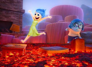 Inside Out - Joy and Sadness navigate their way through Imagination