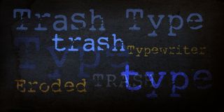 Free typewriter fonts: trashtype