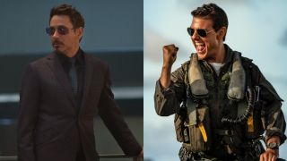 From left to right: Tony Stark in Avengers: Age of Ultron and Maverick in Top Gun: Maverick