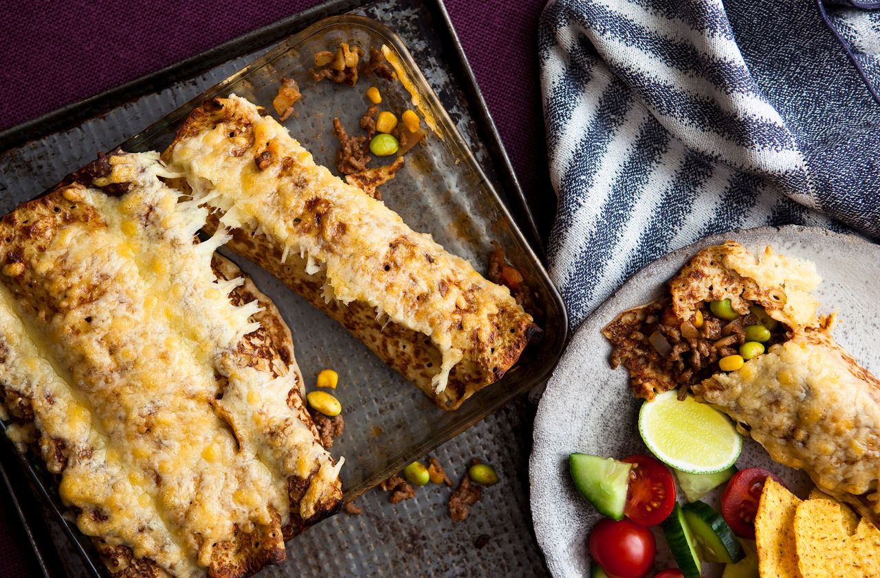 mexican mince pancake