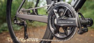 Shimano Dura-Ace R9200 close up outside in a forest setting