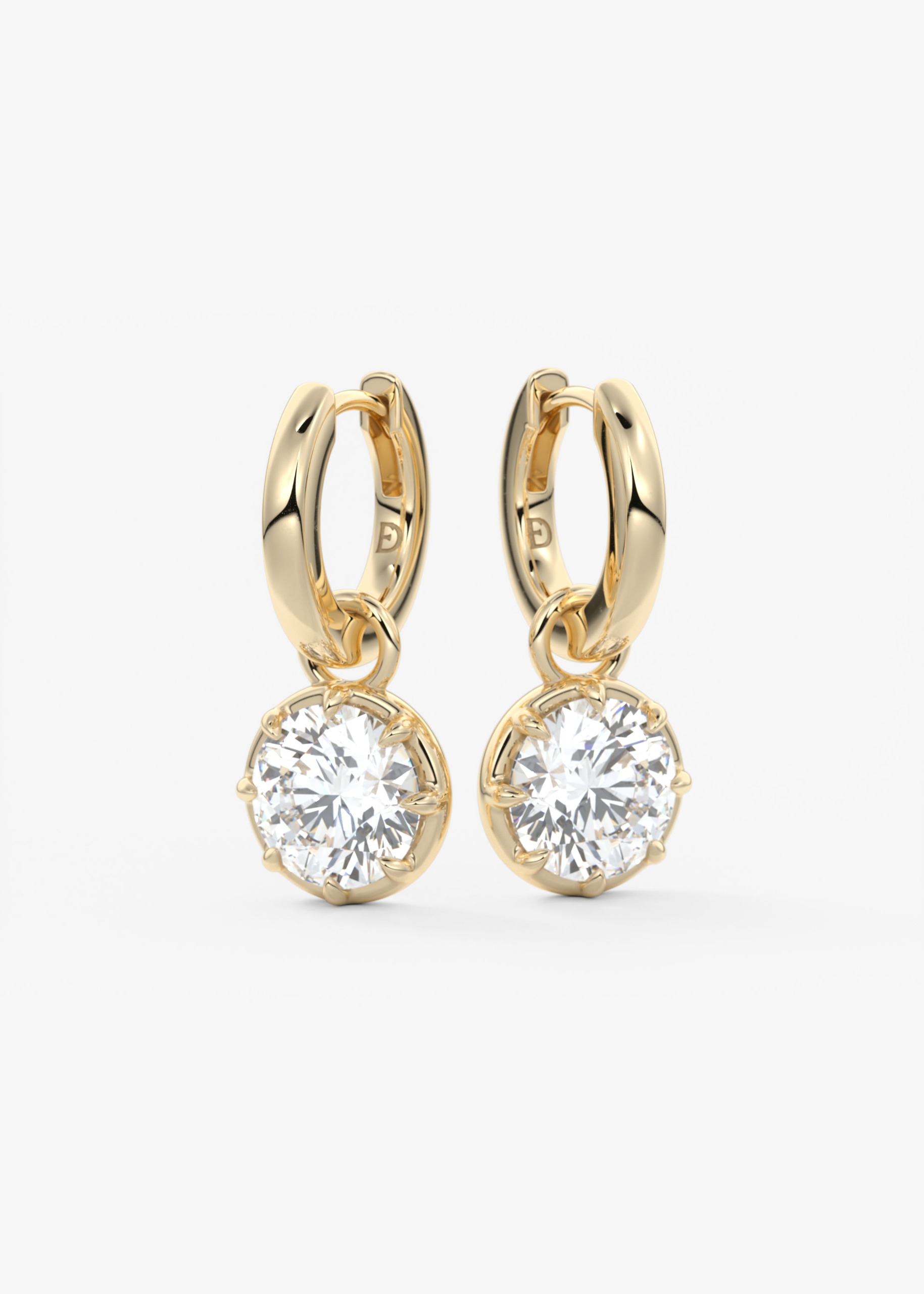 The Georgette Drop Earrings | Round
