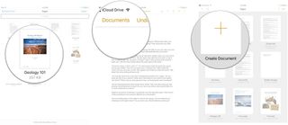 Create documents in iCloud Drive