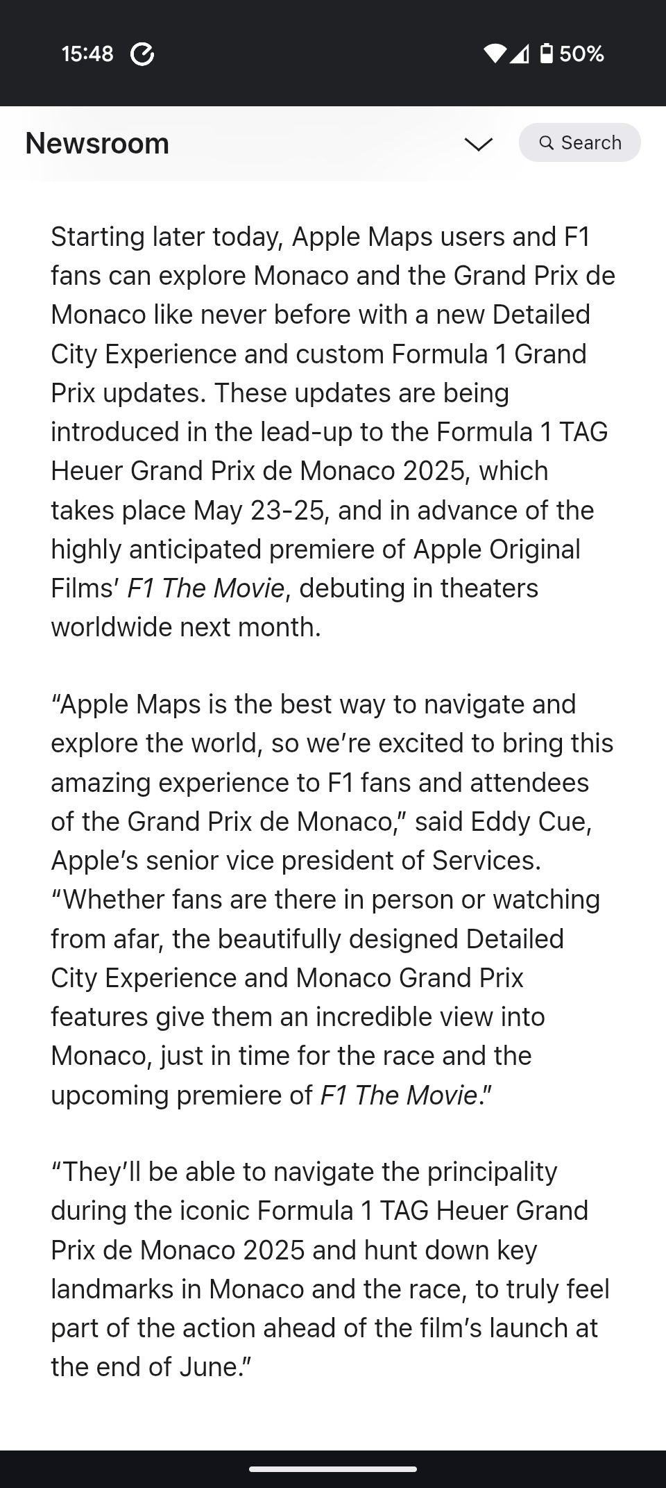 Apple newsroom articles for ai translation face off