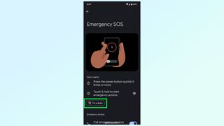 how to use google pixel emergency sos feature