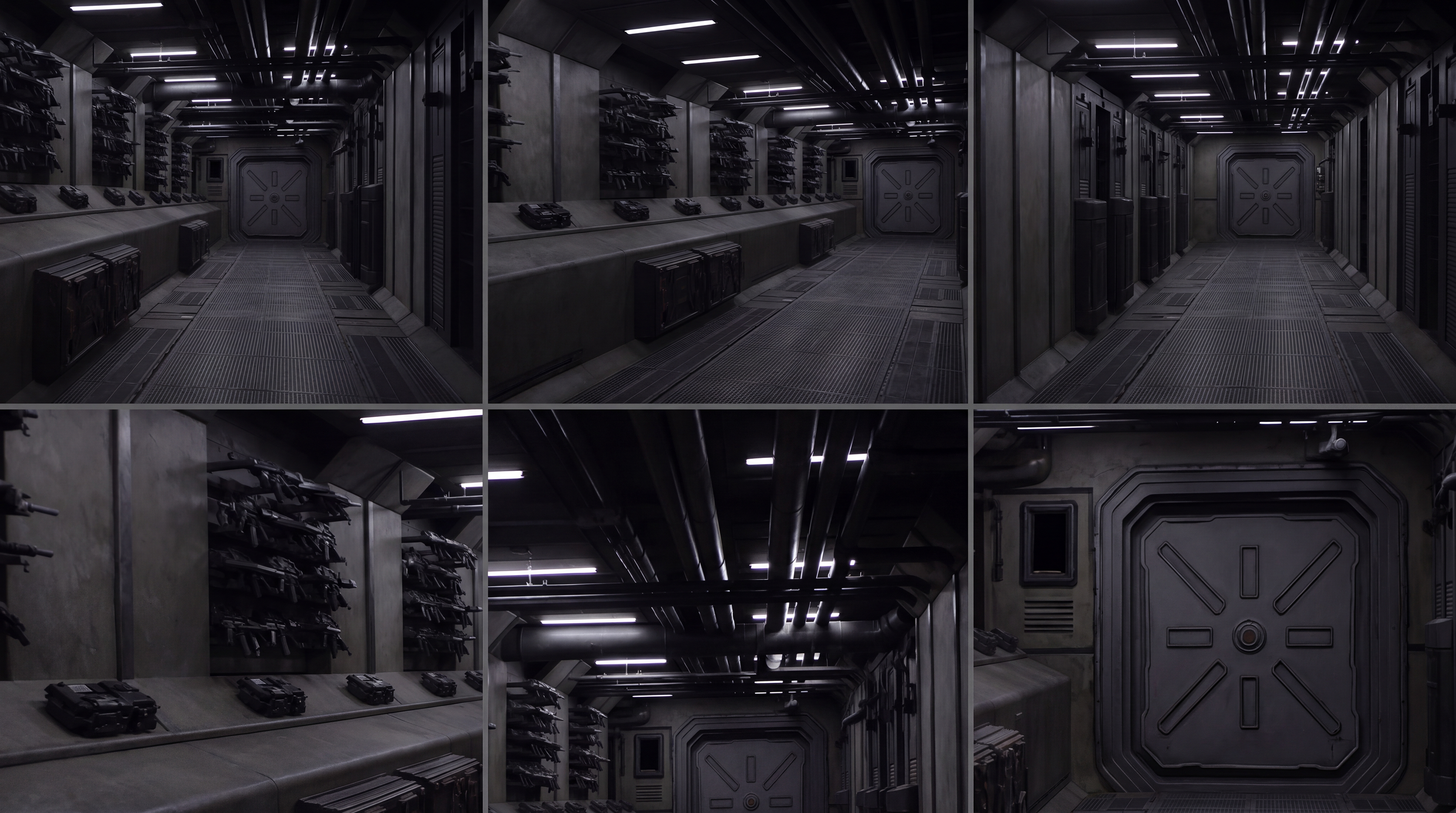 Catacombs AI film; sets from an AI film