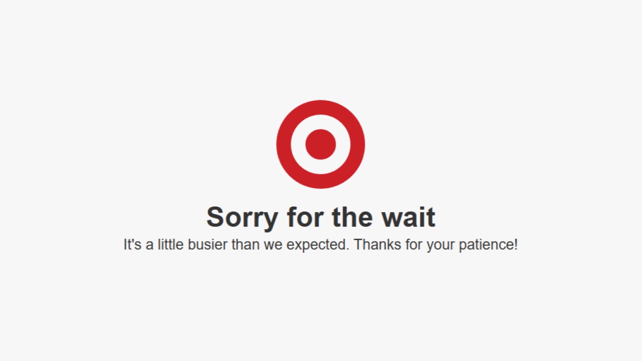 Target holding page
