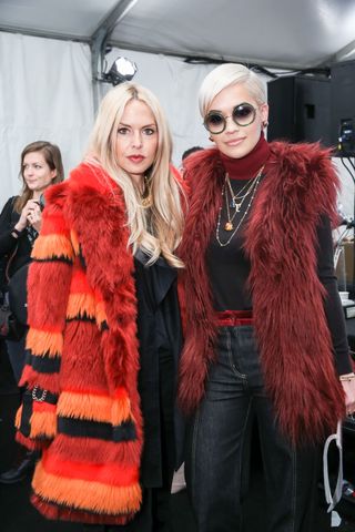 Rita Ora & Rachel Zoe Front Row At New York Fashion Week AW15
