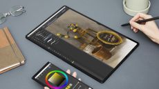 Samsung Galaxy Tab S8 Ultra review: person drawing on a tablet