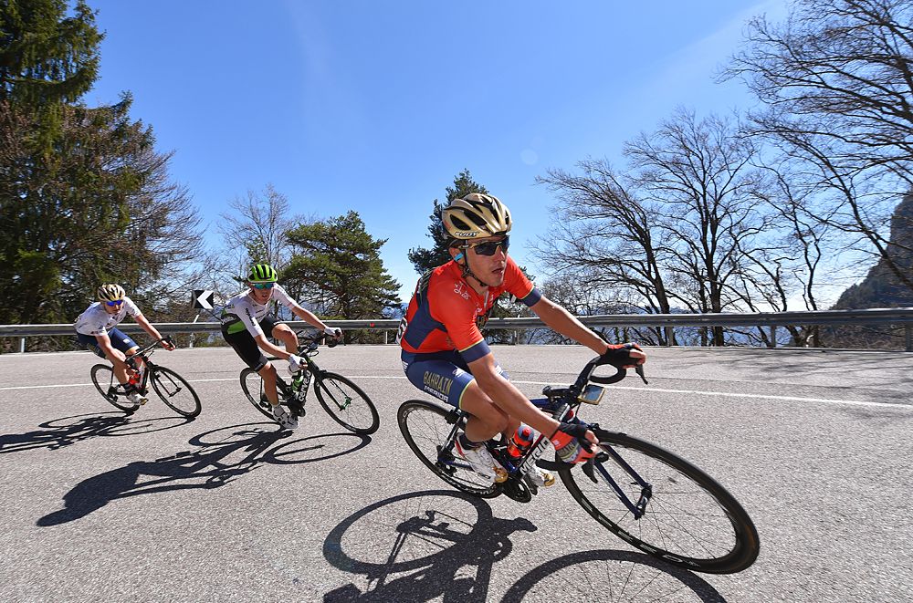 Domenico Pozzovivo (Bahrain Merida) stage 3 at Tour of the Alps