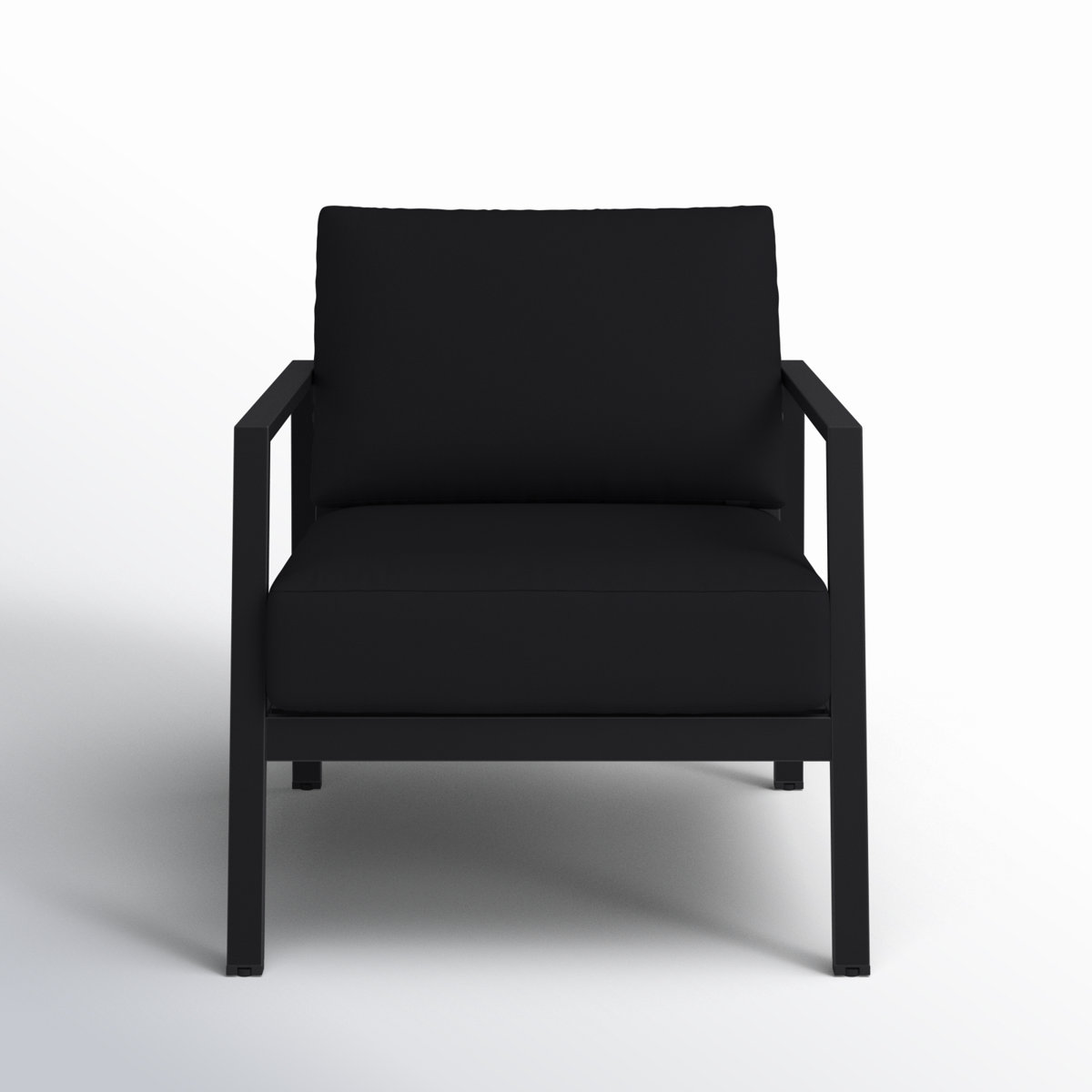 Allmodern Armando Outdoor Aluminum Chair With Sunbrella Cushions &amp;amp; Reviews | Wayfair