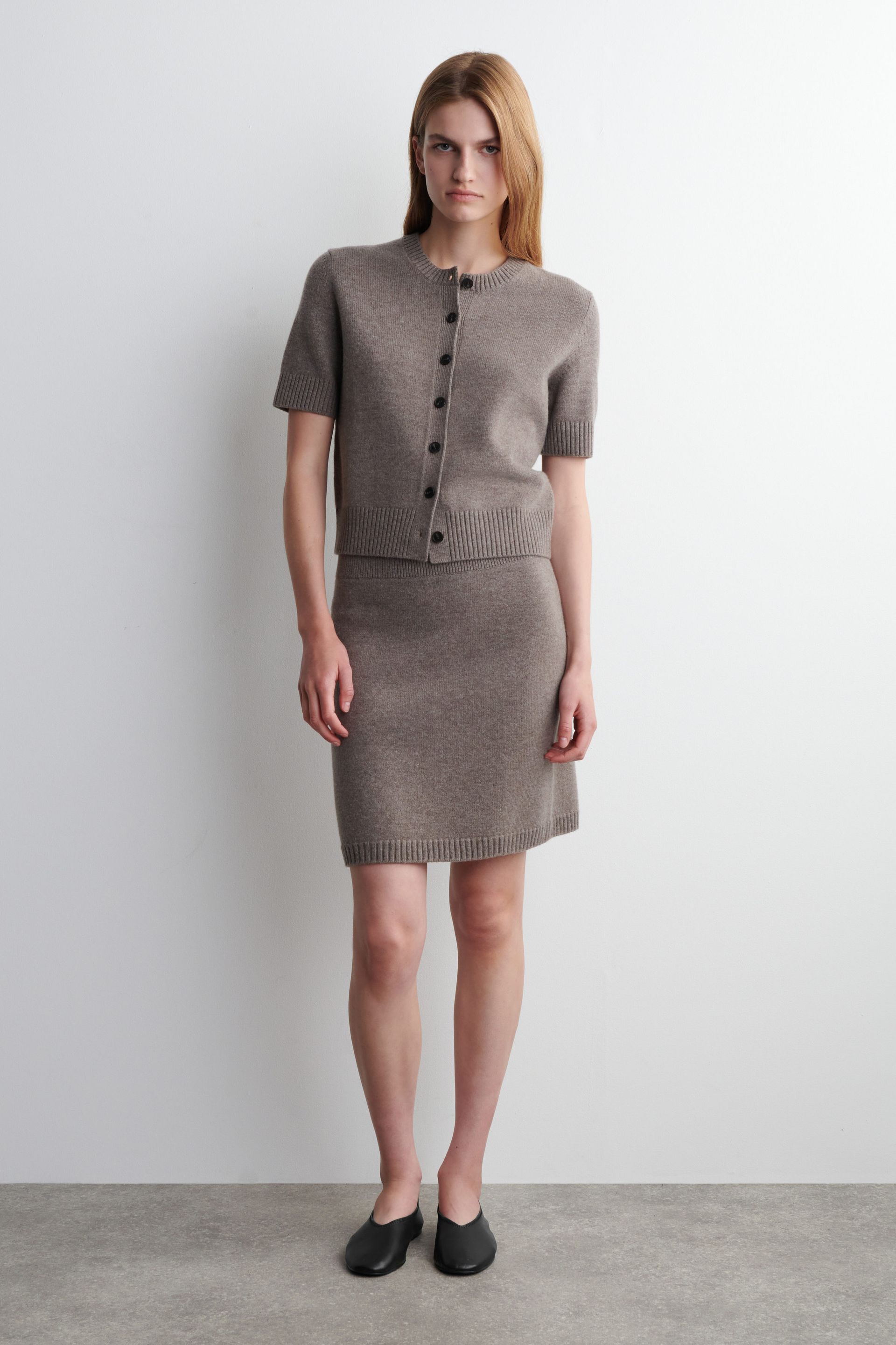 Merino Wool Short-Sleveled Cardigan