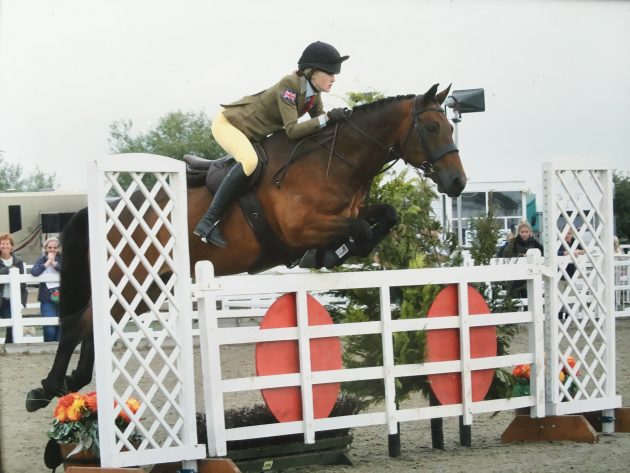 Cash and I competing at the BSPS Champs. Photo credit: Equinational
