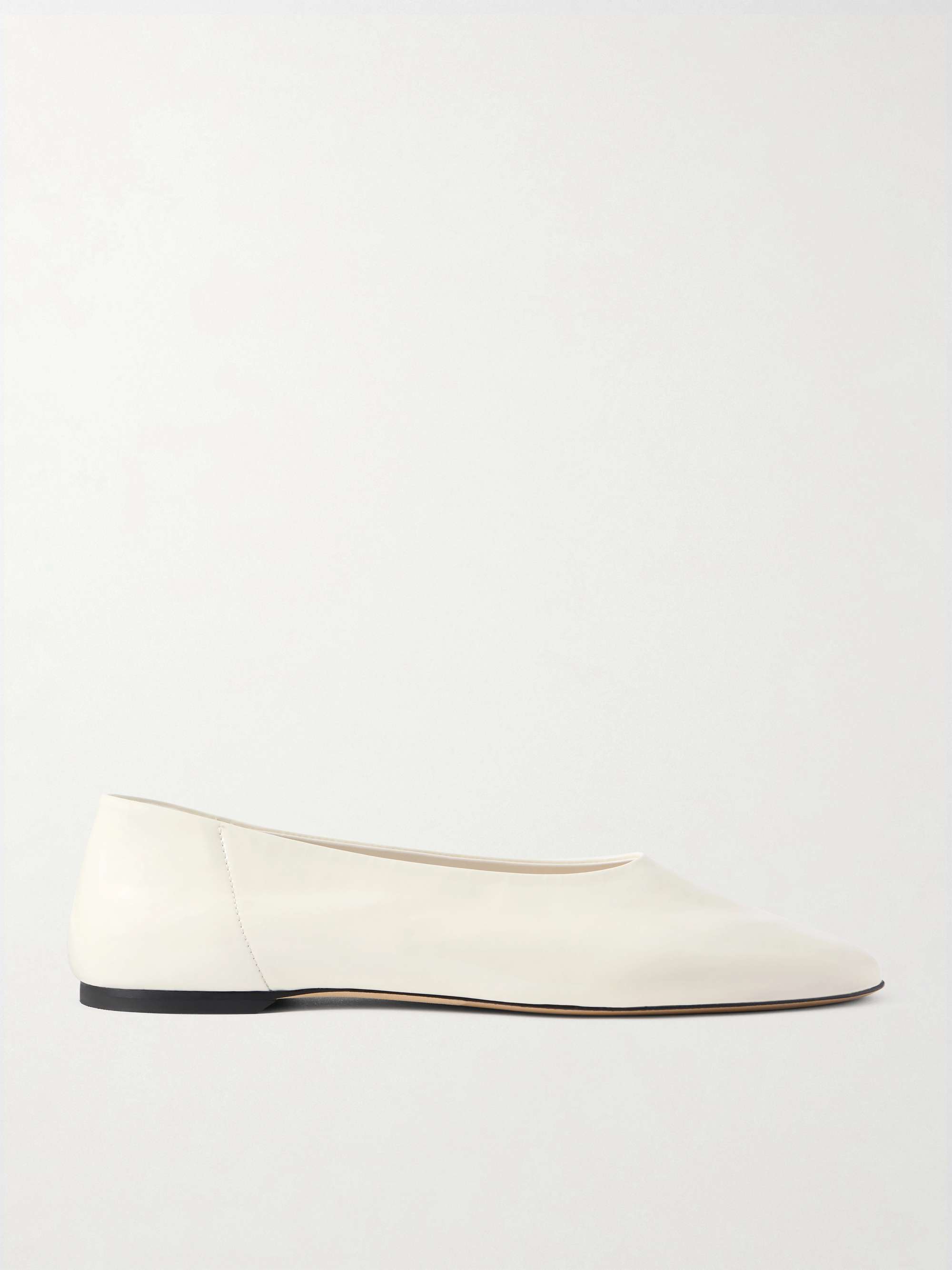 Slip Leather Ballet Flats