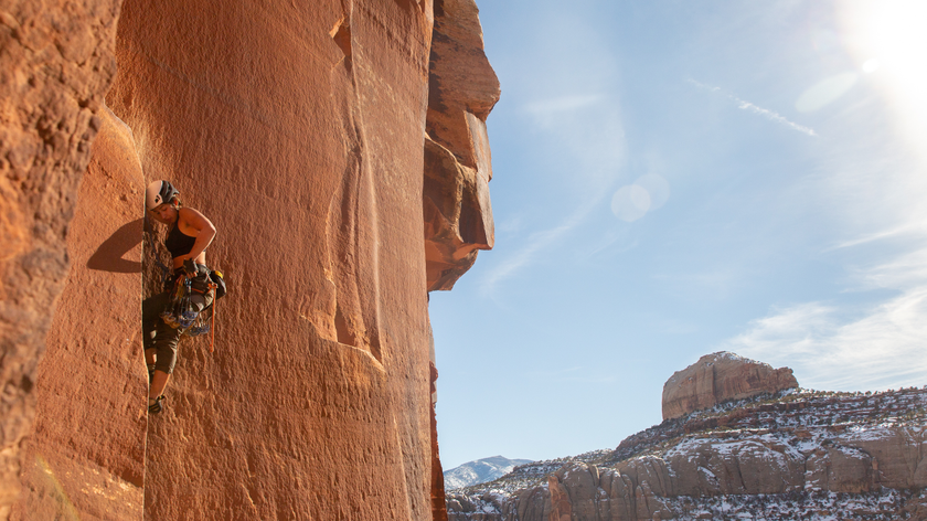 Indian Creek climber