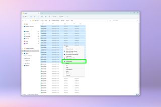 A screenshot showing how to use PowerRename on Windows 11