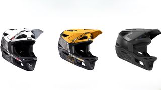 The Leatt 6.0 helmet in its 3 color options