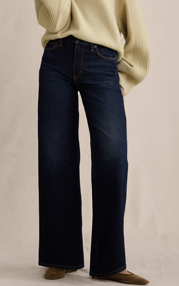 Banana Republic, The Icon Classic Wide-Leg Jean