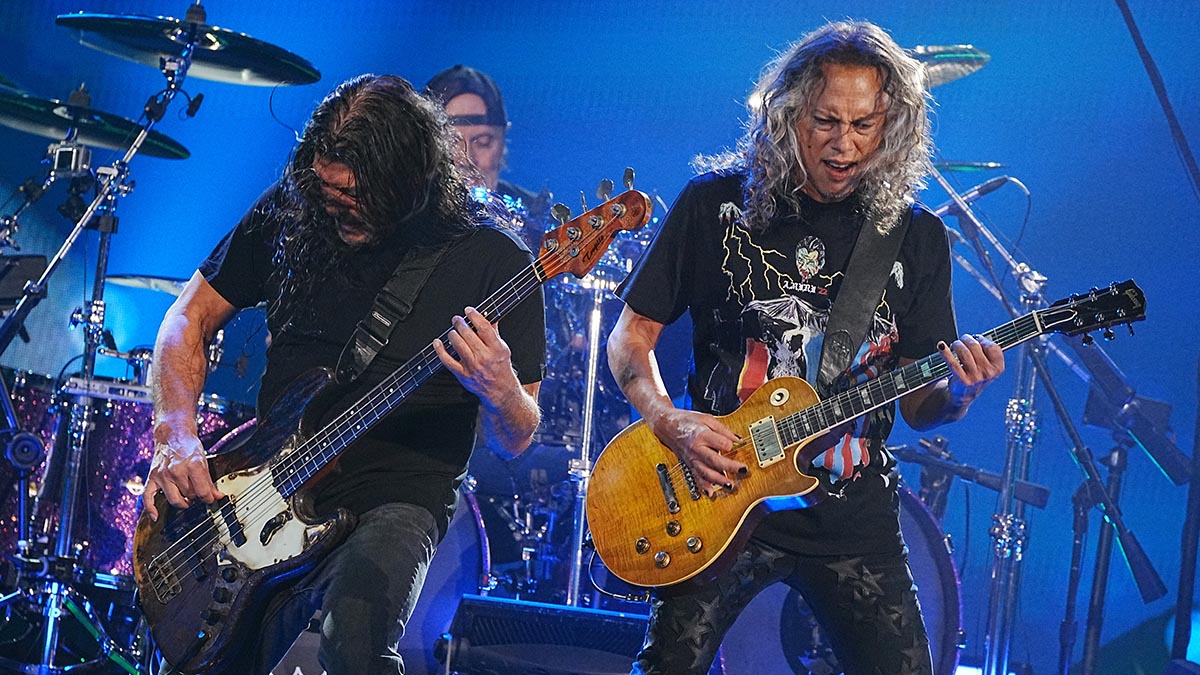 Kirk Hammett and Rob Trujillo