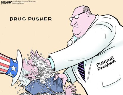 Editorial Cartoon U.S. Perdue Pharma opioids