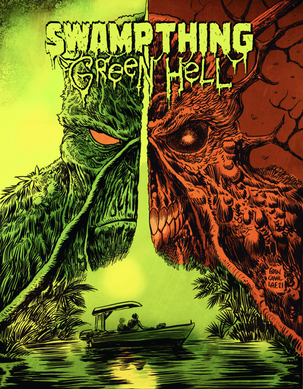 Swamp Thing: Green Hell #1 varyant kapağı