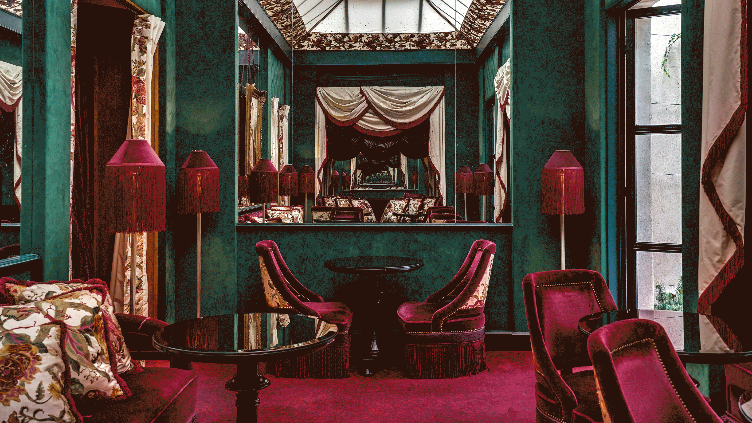 a revolving gif of interiors image