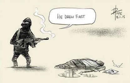 Cartoonists take on Charlie Hebdo attacks