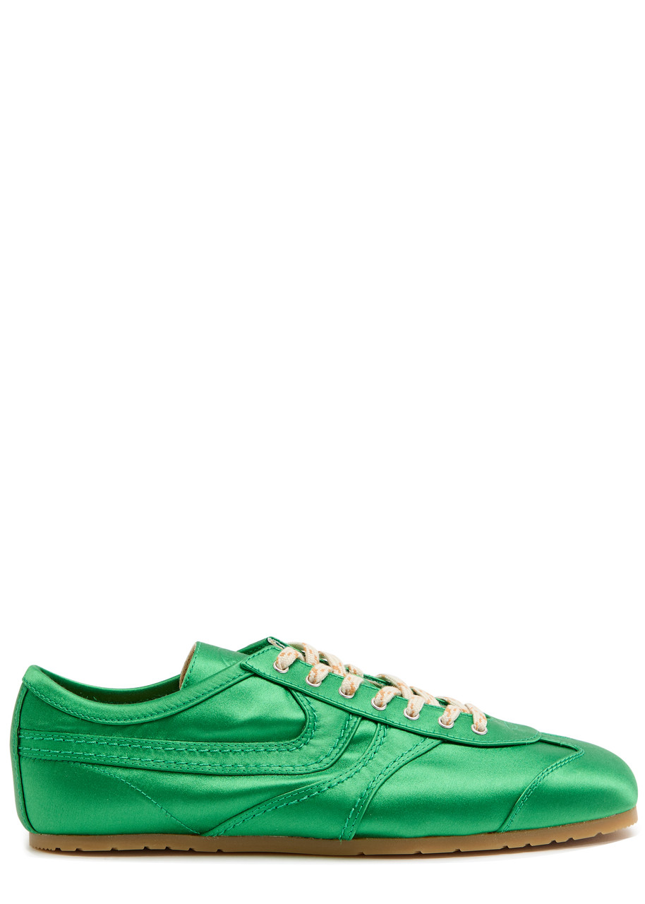 Dustin Panelled Satin Sneakers