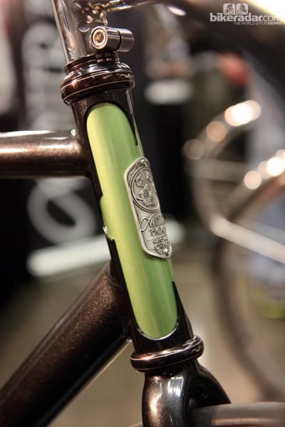 This head tube styling is a Winter Bicycles signature.