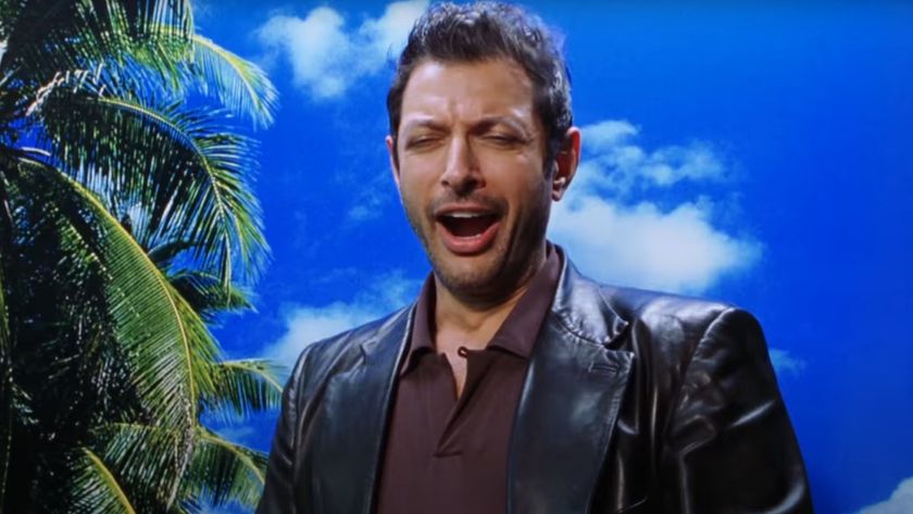 Jeff Goldblum yawning in The Lost World Jurassic Park