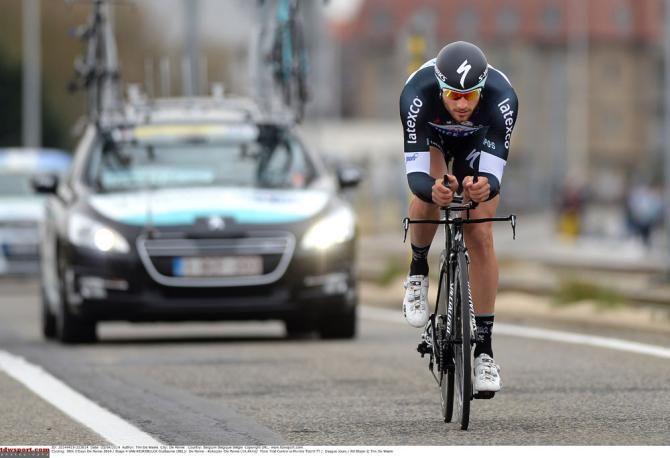 Guillaume van Keirsbulck (Omega Pharma-QuickStep) on his way to the overall title