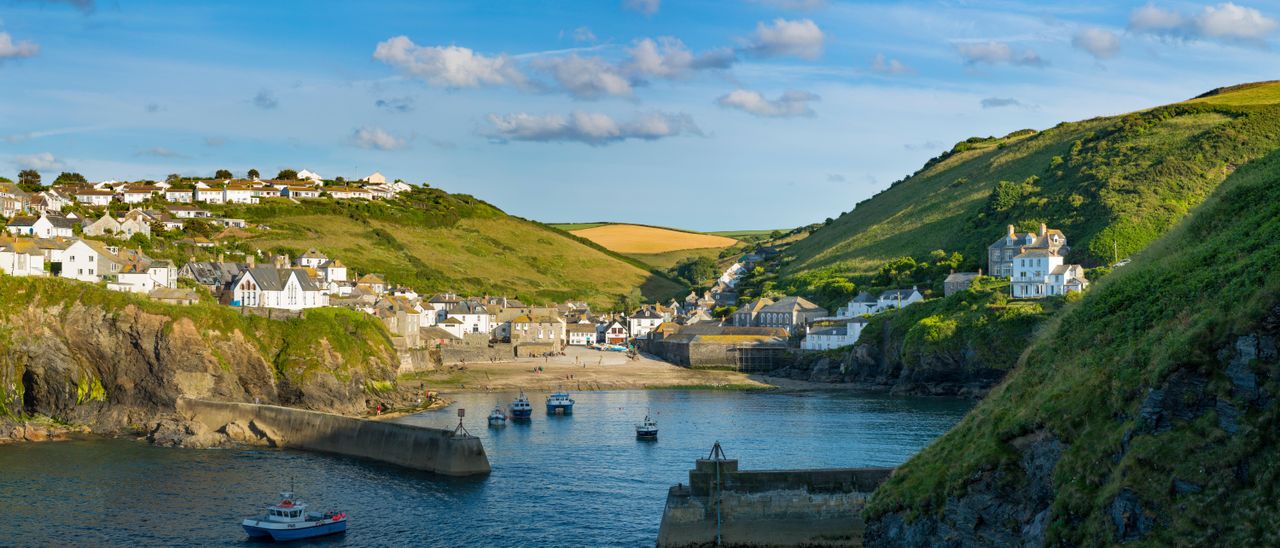 The picturesque harbour town of Port Isaac in Cornwall.