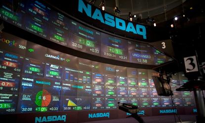 New York's NASDAQ market site in 2007.