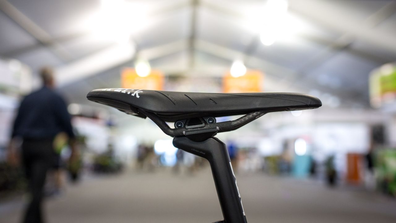 The BMC seatpost has a rear offset