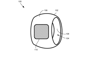Figure 1 of the latest patent for the Apple wearable
