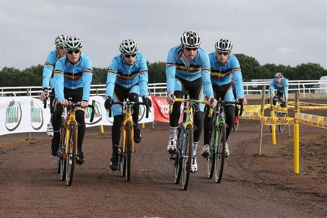Belgian riders out on course