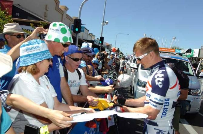 Andre Greipel (Lotto Belisol) has a fine record at the Tour Down Under.
