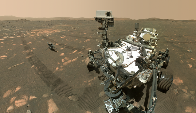 La sonda de Marte de la NASA en el planeta rojo