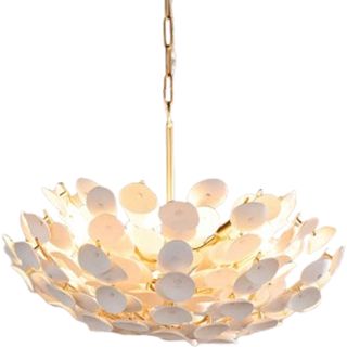 Aimi chandelier from Anthropologie with shell design