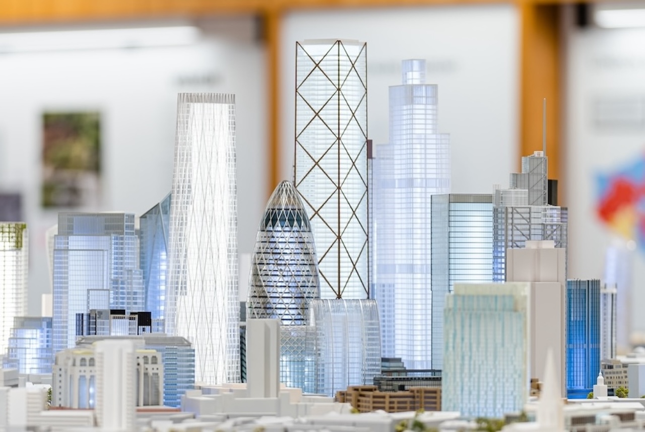 close up shots of model of London at LFA HQ in London, where director Rosa Rogina leads the london festival of architecture 2026 plans