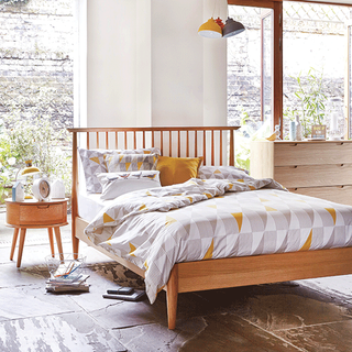 bedroom bedding with skandi geo bed linen
