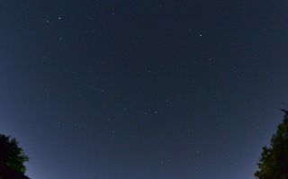 Lyrid Meteor over Cedar Hill, Texas